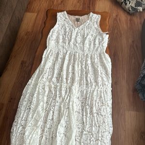 White Bridal Party Summer Dress 16W